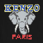 Boys Black Elephant Long Sleeve Top, 1, hi-res